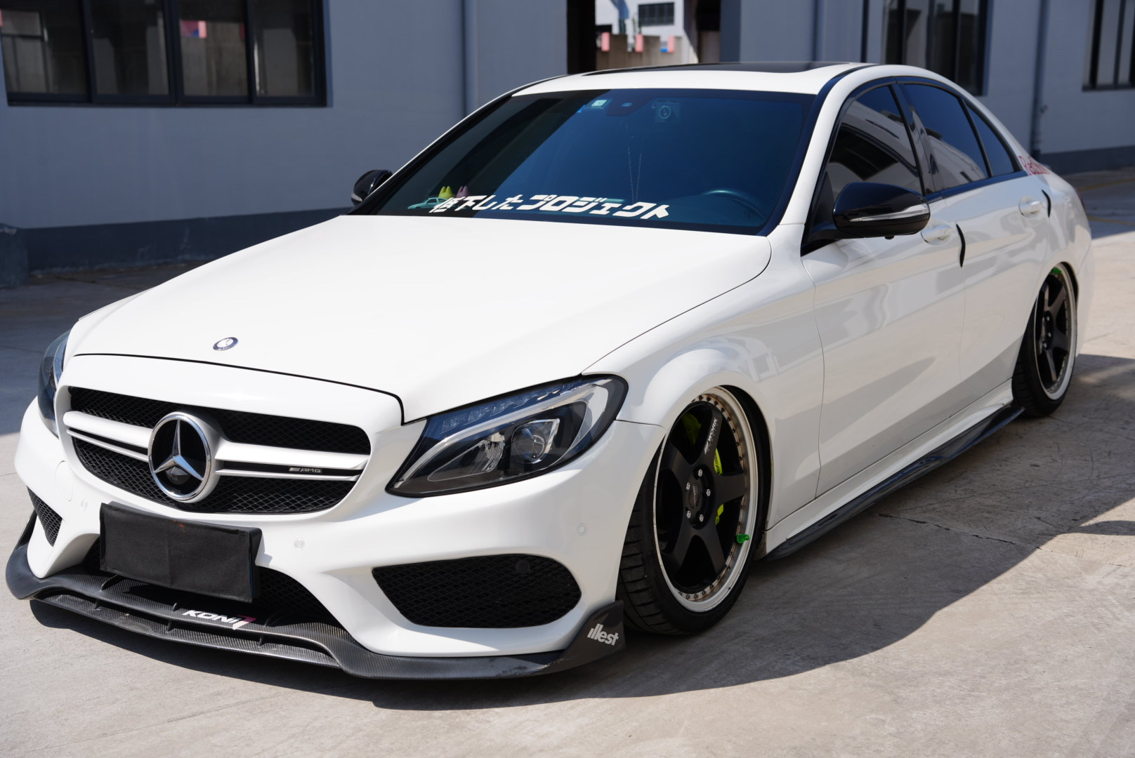 #演绎低趴传奇#奔驰 C63 改装 AIRBFT 气动避震